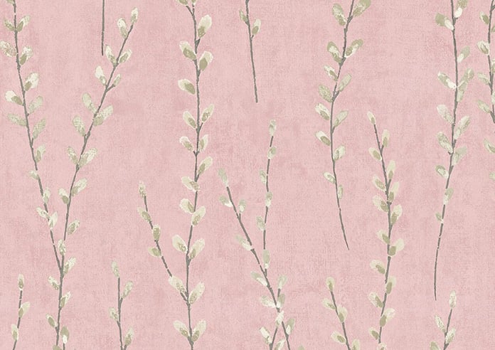 Willow Field, Precious Pink - Motorised Roman Blind - Image 7